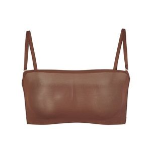 NWT SKIMS SHEER SCULPT BANDEAU IN JASPER NWT